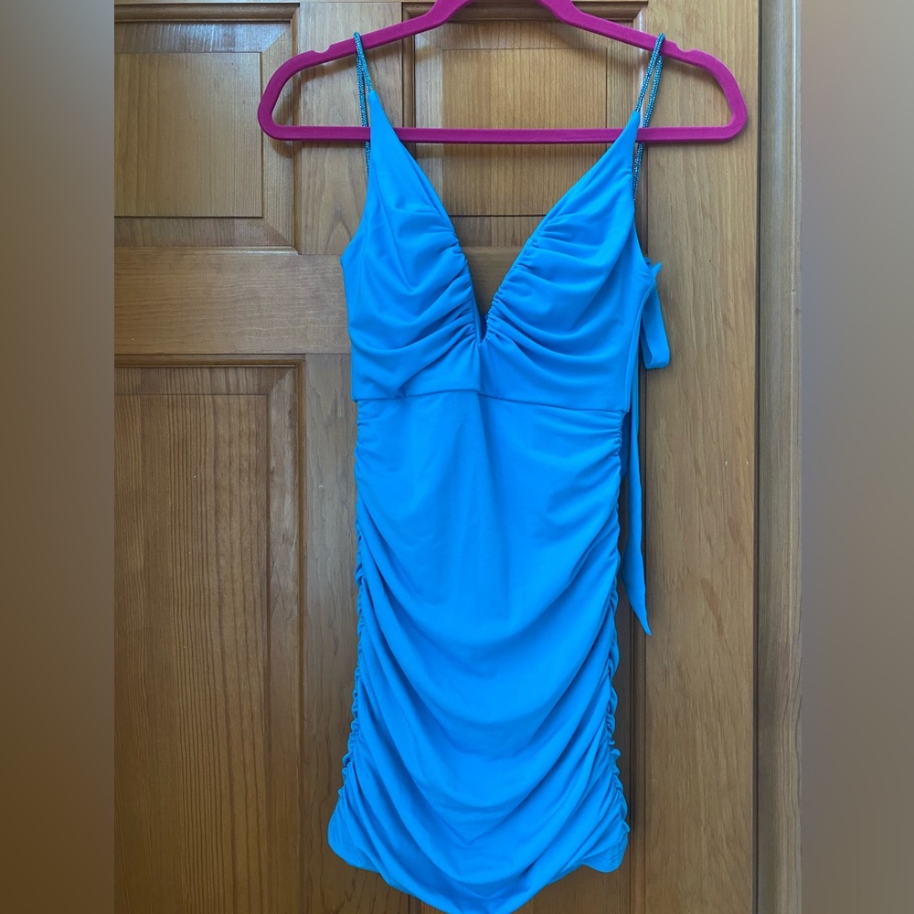 NEW Lucy in the Sky Ruched Mini Dress, Size S